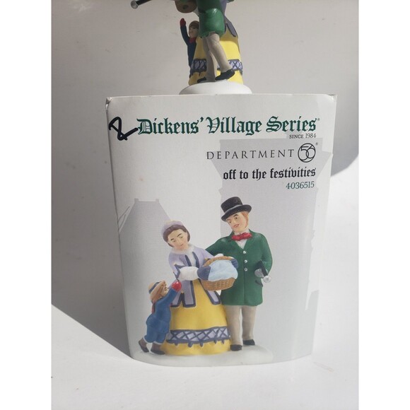 Department 56 Accessories Off To The Festivities Dickens Village Series 4036515 - Picture 10 of 14